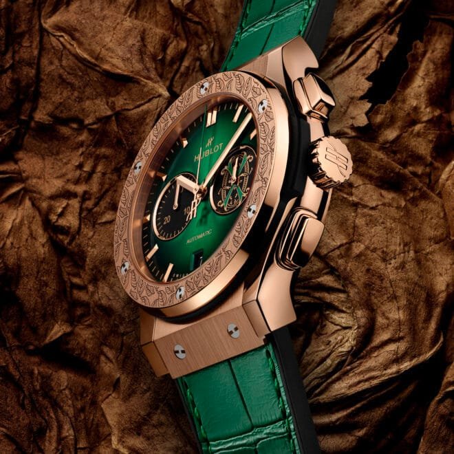 كرونوغراف كلاسيسك فيوجن آرثر فوينتي كينغ جولد هوبلوت