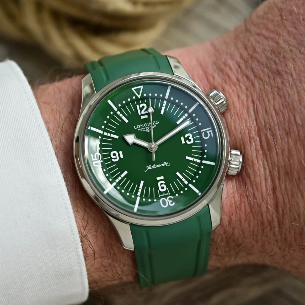 Longines Legend Diver Green Rubber Edition