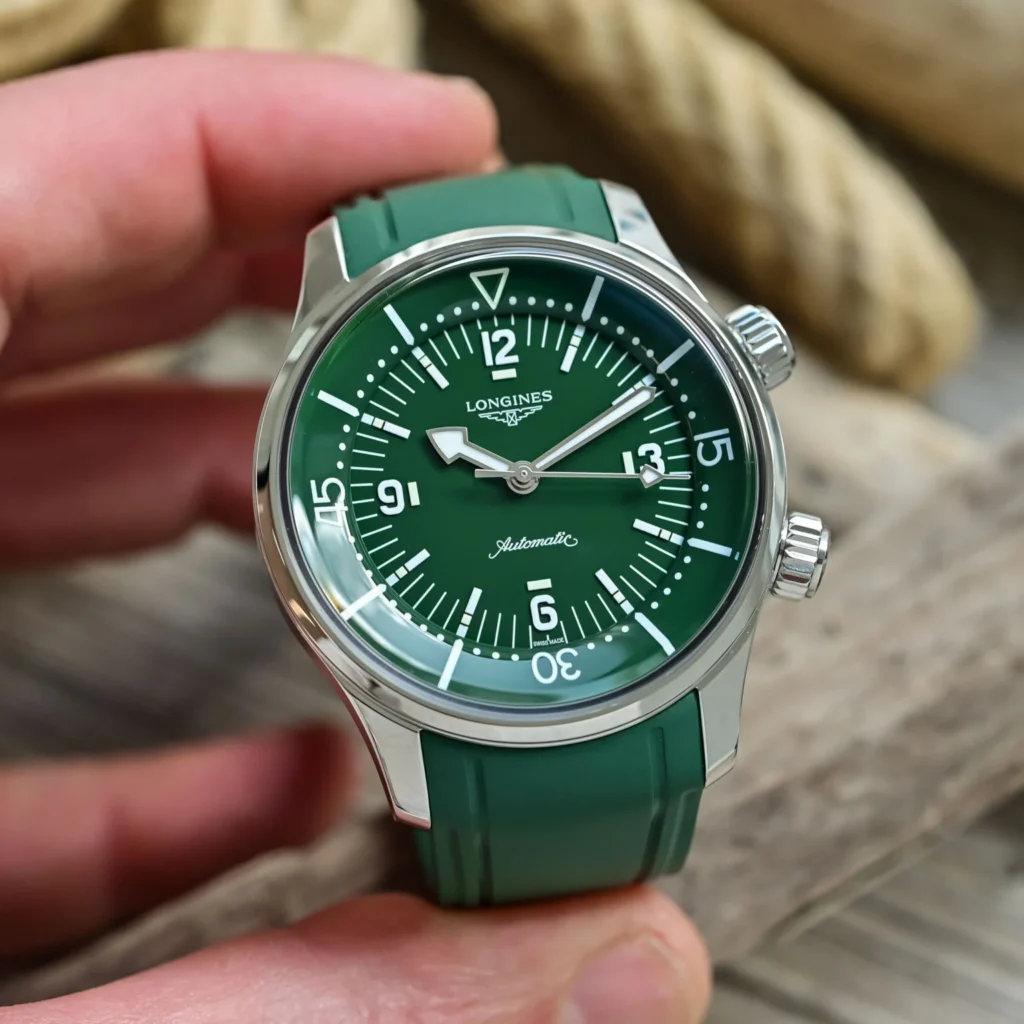 Longines Legend Diver Green Rubber Edition