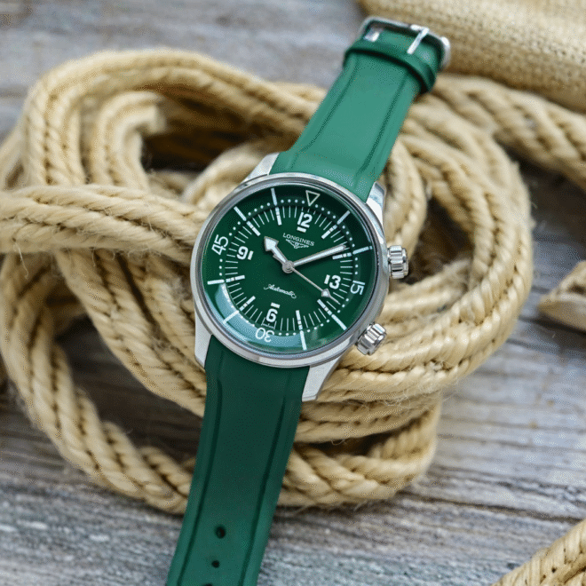 ساعة Longines Legend Diver الجديدة باللون الأخضر