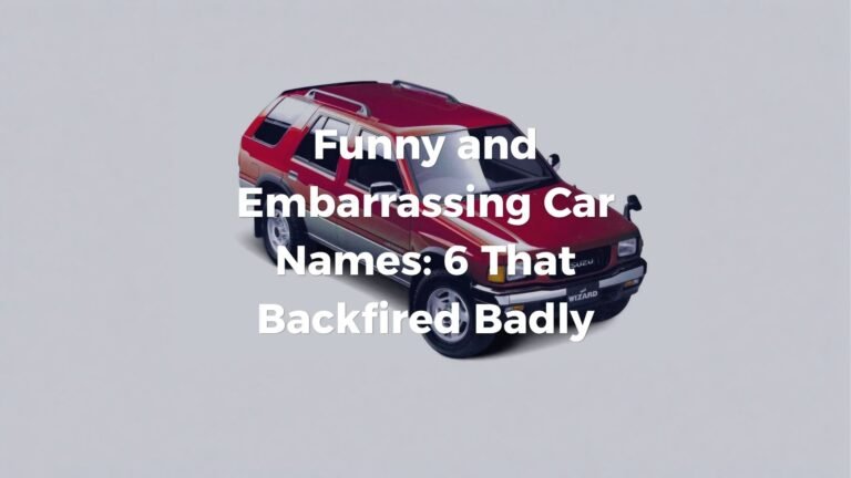 Funny and Embarrassing Car Names: 6 That Backfired