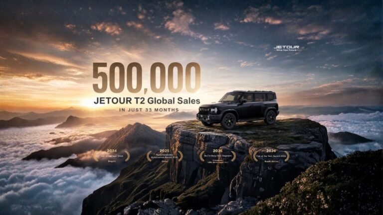 JETOUR T2 Hits 500,000 Sales in 33 Months