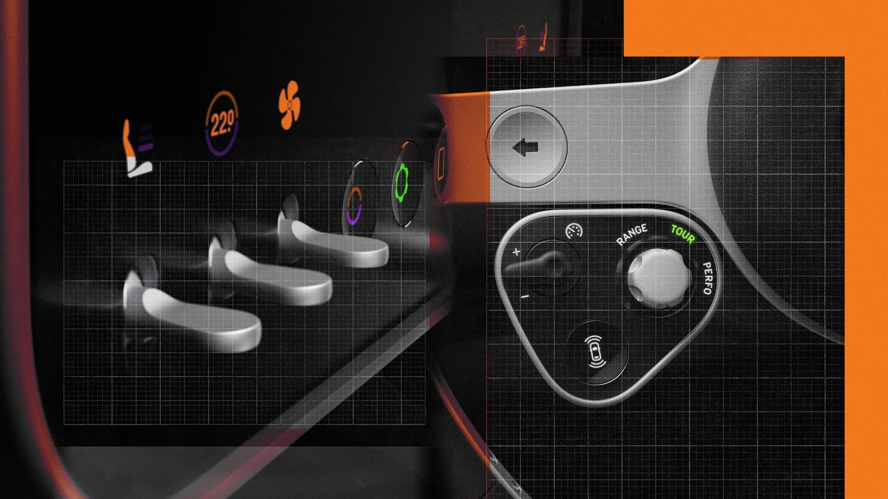physical buttons in cars